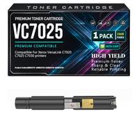 SXLXYOF VC7025 106R03737 106R03738 106R03739 106R03740 Cartuchos de tóner | con chip Para Xerox VersaLink C7020 C7025 C7030 Impresoras Trabajo de alto rendimiento,Black-VC7025