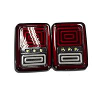SXMA Luces traseras de estilo serpiente con par de euros con freno de marcha atrás Lámpara de marcha atrás Luz de fondo for Jee p Wrangler JK 2007-2017 HL111