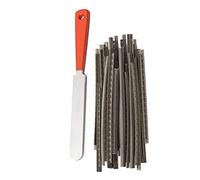 Sxmrmnx 1 Luthier de acero inoxidable estrecha doble herramienta y 24 piezas de 2,9 mm para trastes de guitarra eléctrica acústica