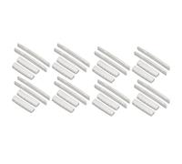 Sxmrmnx 16 juegos de 32 piezas de 6 cuerdas para guitarra acústica, puente de hueso y tuerca hechos de hueso real