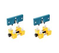 Sxmrmnx 2 abridores ajustables para reloj, a presión, herramienta de reparación de relojeros y abridor de caja de reloj, Azul y amarillo