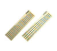 Sxmrmnx 2 calcomanías para diapasón de guitarra, calcomanías de mapa para trastes de diapasón, para principiantes, prácticas, ajuste de 4 y 6 cuerdas, bajo (bajo, multicolor y guitarra-multicolor)