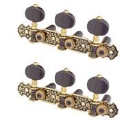 Sxmrmnx 2 clavijas de afinación para cuerdas de guitarra clásicas, afinadores dorados, llaves, piezas de pieza