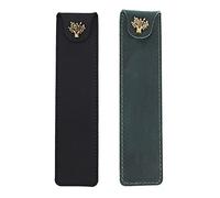 Sxmrmnx 2 estuches de para bolígrafos, estuche individual con botón a presión para bolígrafo, color negro y verde, negro y verde