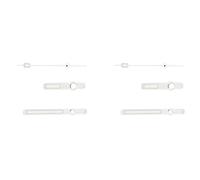 Sxmrmnx 2 manecillas de reloj sólidas 62MAS para NH35 NH36 ETA2824 2836 ST2130 Movimiento Japón C3 Super Verde tridimensional, plata