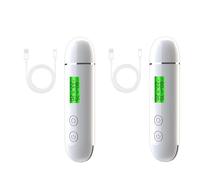 Sxmrmnx 2 medidores de prueba de edad de la piel, agua, mejillas, piel elástica, analizador de humedad y contenido de aceite, detector de agentes fluorescentes