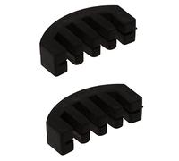 Sxmrmnx 2 x Violín de práctica de goma negra pesada para violín acústico eléctrico