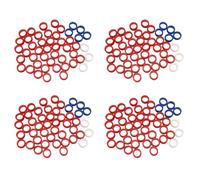 Sxmrmnx 200 anillos de silicona para cualquier tijera, insertos, herramientas de corte de pelo, accesorios de mezcla de colores