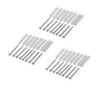 Sxmrmnx 24 pastillas Humbucker para guitarra eléctrica, M2,5 x 32 mm, ajuste de , tornillo y resorte, paso de 0,4 mm, color plateado