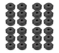 Sxmrmnx 24 tuercas de platillo de plástico, tuercas de platillo para kit de percusión, piezas de repuesto de percusión