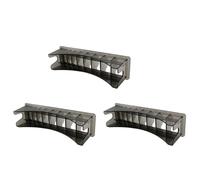 Sxmrmnx 3 cajas de almacenamiento de base para cortadora de pelo, recortadora, peine, guía, peine, barbero, herramientas, peines guía