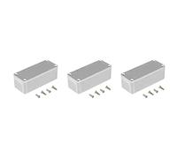 Sxmrmnx 3 cajas de aluminio fundido a presión para proyectos electrónicos, caja de instrumentos estilo 1590A, caja de aluminio para efectos de guitarra
