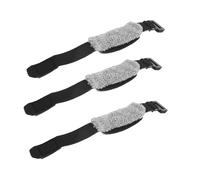 Sxmrmnx 3 cuerdas para trastes de guitarra, amortiguadores de silencio, envolturas acústicas, clásicas, bajos, ukelele, accesorios, color gris