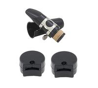 Sxmrmnx 3 piezas de instrumento: 1 boquilla para clarinete B y abrazadera de tapa, instrumentos de viento de madera y 2 almohadillas protectoras de dedos resistentes para clarinete