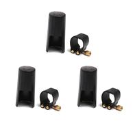 Sxmrmnx 3 tapones de plástico para clarinetes con ligadura de poliuretano, color negro