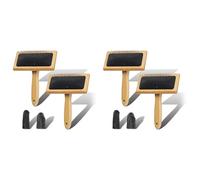 Sxmrmnx 4 cardadores de lana de madera, para lana, fibras, gatos, perros, cardadores de lana de madera para manualidades de fieltro de lana