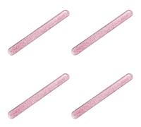 Sxmrmnx 4 mini bloques de cristal para uñas con estuche portátil para uñas naturales