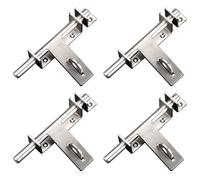 Sxmrmnx 4 pernos de acero inoxidable 304 de alta resistencia, pernos izquierdo y derecho, perno deslizante para puerta