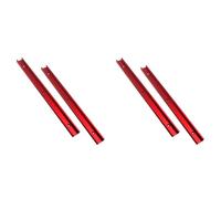 Sxmrmnx 4 piezas de aluminio de 400 mm, perfil de doble corte, universal, 3/4 con agujeros de montaje preperforados, 30 rieles tipo T