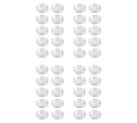 Sxmrmnx 40 cápsulas pequeñas redondas de plástico transparente para monedas de 20 mm