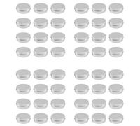 Sxmrmnx 48 botes de maquillaje de aluminio de 50 ml, capacidad de 50 ml, pequeños tarros vacíos para cosméticos, velas, latas