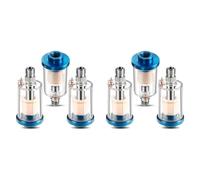 Sxmrmnx 6 filtros separadores de agua y aceite, filtro de aerógrafo, separador de humedad para compresor de línea de aire