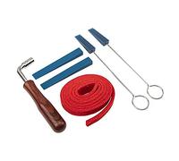Sxmrmnx 6 herramientas de afinación de piano, kit profesional de afinación de piano, kit de afinación de goma de metal, incluye tira de silencio de martillo para