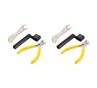 Sxmrmnx 6 herramientas de mantenimiento para reparación de guitarra, enrollador de cuerdas de guitarra, extractor de clavijas de puente de guitarra