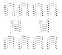 Sxmrmnx 60 cables de conexión de guitarra de 6 pulgadas, cable de efecto de pedal de guitarra negro, cable de conexión de guitarra de ángulo recto de 1/4 pulgadas