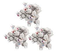 Sxmrmnx 60 llaveros con forma de diente para colgar, regalo dental