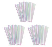 Sxmrmnx 60 piezas de papel de celofán iridiscente de 59 cm x 57 cm, papel de embalaje de flores de iris, vienen