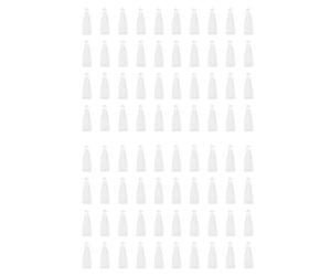 Sxmrmnx 80 bolsas de vino de organza transparente de 137 cm, reutilizables, simples, para envolver botellas, vestidos festivos, baby shower, boda (blanco)