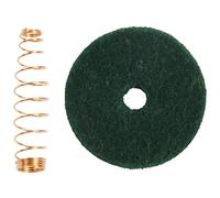 Sxmrmnx 90 piezas de reparación de resortes dorados de cobre y 90 arandelas de fieltro para teclado de piano