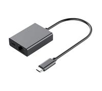 Sxmrmnx Adaptador Ethernet tipo C tipo C a RJ45 Gigabit Ethernet tarjeta de red con PD100W para PC, portátil, smartphone