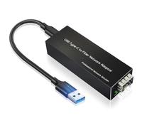 Sxmrmnx Adaptador USB-C a SFP Gigabit Ethernet USB 3.0 tipo C a tarjeta de red SFP 100/1000Base-X