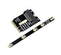 Sxmrmnx Adaptador WiFi M.2 WiFi a NVME SSD PCIe4.0 a M2 NGFF Key A+E WiFi Card Raiser para módulo WiFi/WWAN/LTE