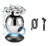 Sxmrmnx Afeitadora eléctrica para hombres calvos, cortador flotante 7D, recortadora de barba, recortadora de barba impermeable, recortadora de carga USB