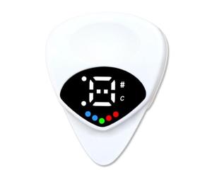 Sxmrmnx Afinador de púa de guitarra, ukelele, , 12 niveles de temperamento igual, afinador multifunción para guitarra, bajo, ukelele, violín