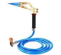 Sxmrmnx Antorcha de soldadura de doble GLP, antorcha de gas, aire acondicionado, tubo de cobre, soplete de soldadura