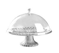 Sxmrmnx Bandeja para tartas con tapa, bandeja portátil a prueba de polvo, soporte para tartas A