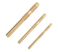 Sxmrmnx Brass Drift Punch Set, 25075 25076 25077 - Punzones de latón de 3 piezas con 3/4 pulgadas, 1/2 pulgadas, 3/8 pulgadas