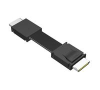 Sxmrmnx Cable de transferencia PCIe 4.0 macho a macho para GPU externa, tarjeta gráfica, servidor de PC, cable adaptador Oculink, 25 cm