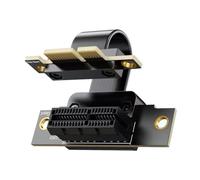 Sxmrmnx Cable elevador dual de 90 grados, ángulo recto, mini ranura DMA, tarjeta de arranque, adaptador de tarjeta de sonido, tarjeta de adquisición, 5 cm