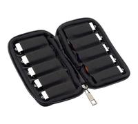 Sxmrmnx Caja organizadora a prueba de polvo para unidad flash USB, para unidades de pulgar y accesorios electrónicos, compacta y portátil A