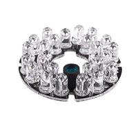 Sxmrmnx Cámara CCTV de 10 mil, 90 grados, color rojo, 5 mm, 24 bombillas LED, infrarrojas, placa de lámpara infrarroja