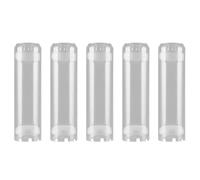 Sxmrmnx Carcasa de filtro de agua transparente vacía reutilizable de 5 x 10 pulgadas, varios medios recargables