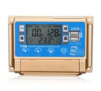 Sxmrmnx Controlador solar adaptativo MPPT con Bluetooth 12V/24V controlador de carga solar, 40A, fácil de usar