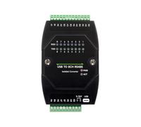 Sxmrmnx Convertidor industrial USB a RS485 aislado de 8 canales RS485, módulo convertidor de comunicación serial con aislamiento de señal