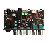 Sxmrmnx DAM H1 - Placa de reverberación de karaoke USB, micrófono de efecto frontal, con Bluetooth y tarjeta de decodificación USB (B)