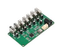 Sxmrmnx DC5V Tipo-C USB 2.0 HUB Módulo de 1 a 7 puertos USB Hub Divisor de puertos Módulo de expansión con LED 480Mbps